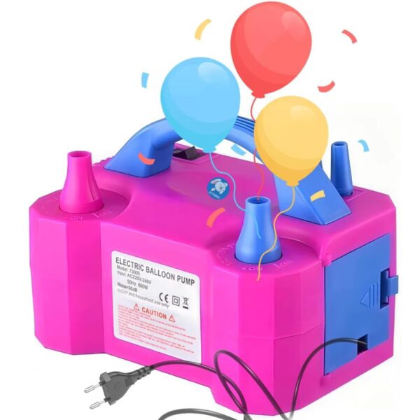 Storio Acrylonitrile Butadiene Styrene High-Power Electric Balloon Inflator With Dual Nozzles - Ideal For Wedding Parties, Multi-Color,1 Piece - Image 10