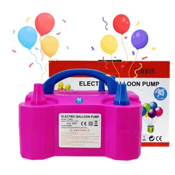 Storio Acrylonitrile Butadiene Styrene High-Power Electric Balloon Inflator With Dual Nozzles - Ideal For Wedding Parties, Multi-Color,1 Piece - Image 7